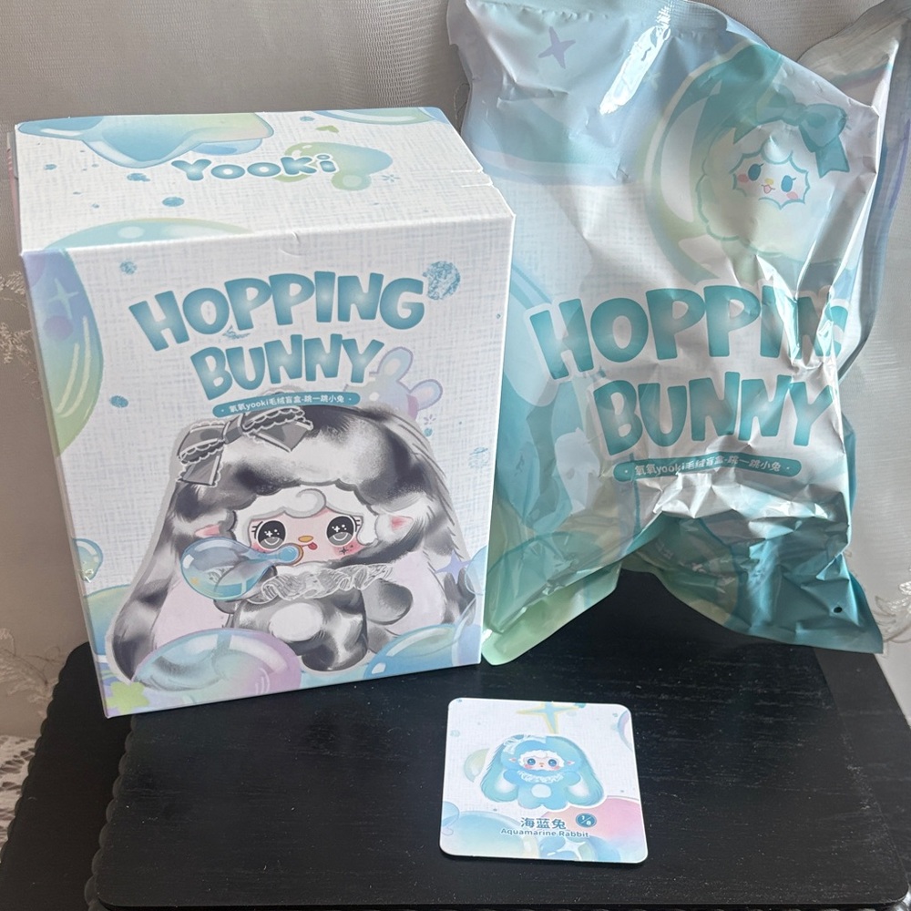 Yooki Hopping Bunny - Aquamarine Rabbit